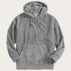 Hoodie de veludo de linha de madeira