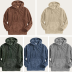 Hoodie de veludo de linha de madeira