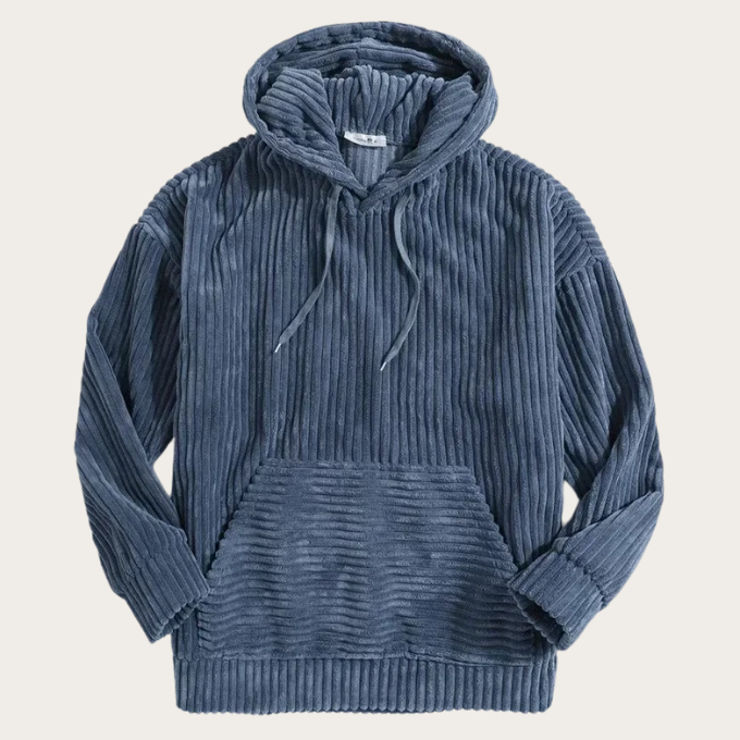 Hoodie de veludo de linha de madeira