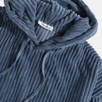 Hoodie de veludo de linha de madeira