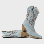 Botas de jeans rústicas