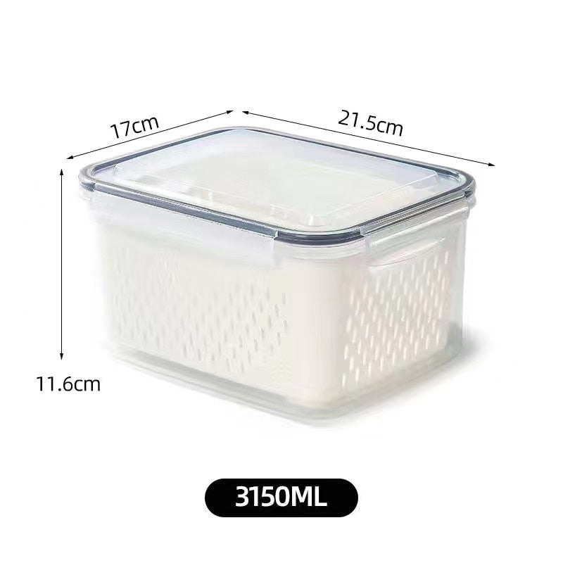 Recipientes refrescantes de armazenamento de geladeira