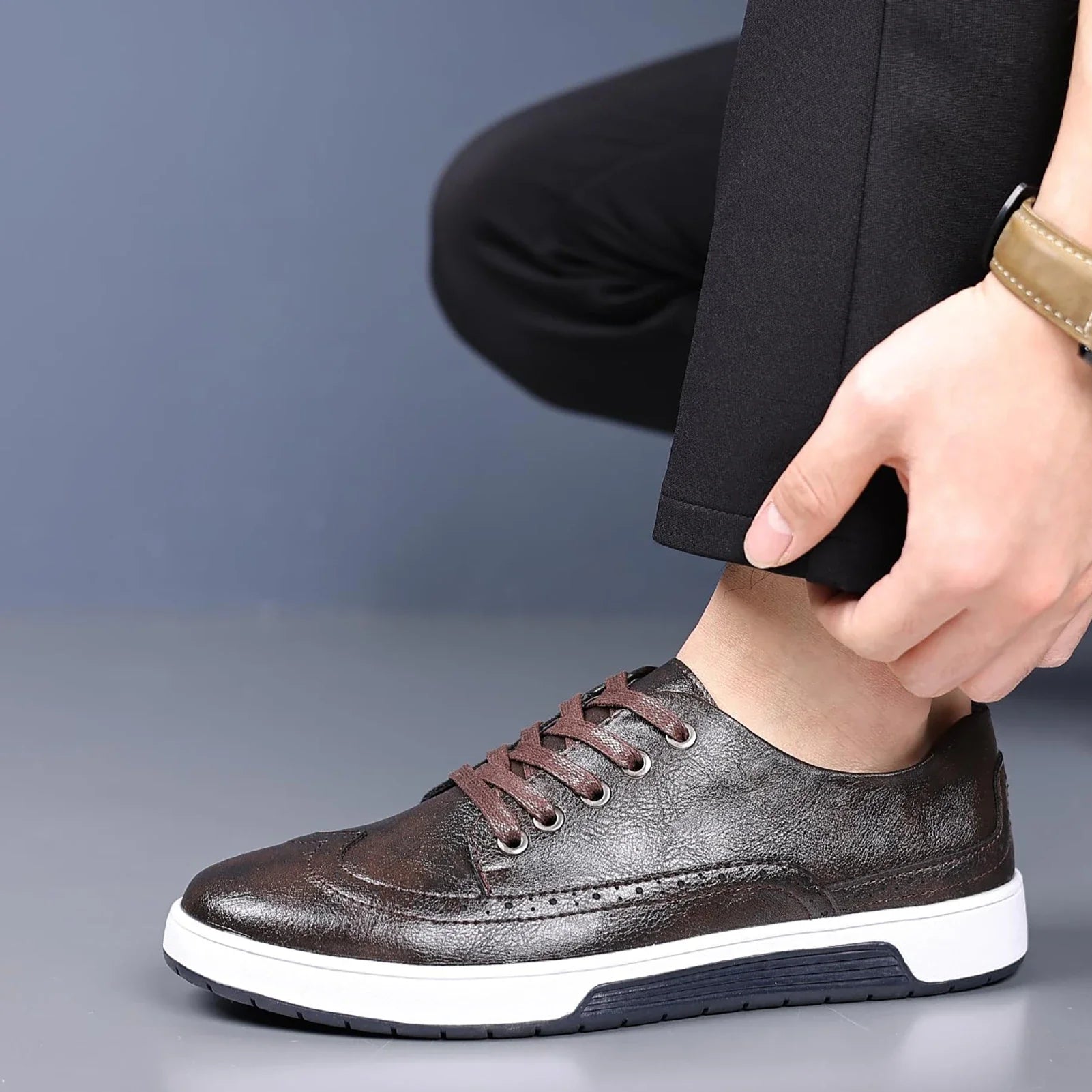 Brogues de couro Valenti