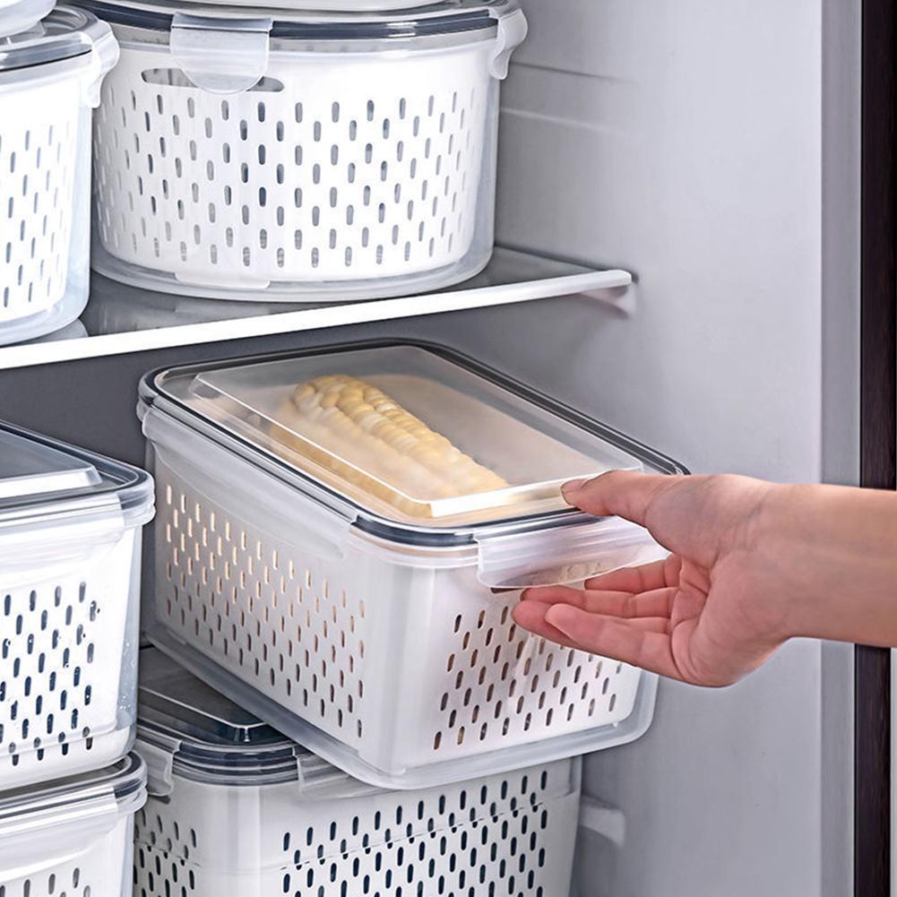 Recipientes refrescantes de armazenamento de geladeira