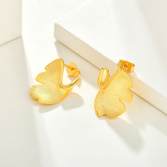 Ginkgo Leaf Earrings