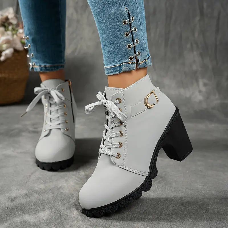 Liora Mid-Heel Ankle Boots